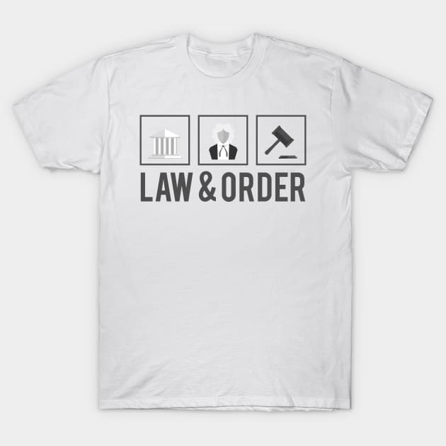 Law & Order Job Sticker T-Shirt by Suprise MF